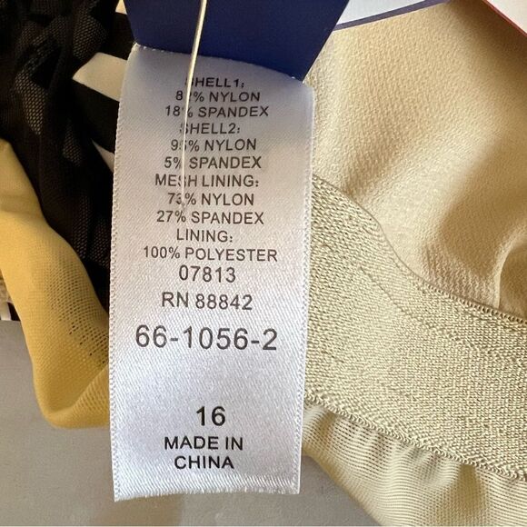 Swimsuits For All Plus Size One Piece Swimsuit With Back Detail, Size 16 - Picture 13 of 13